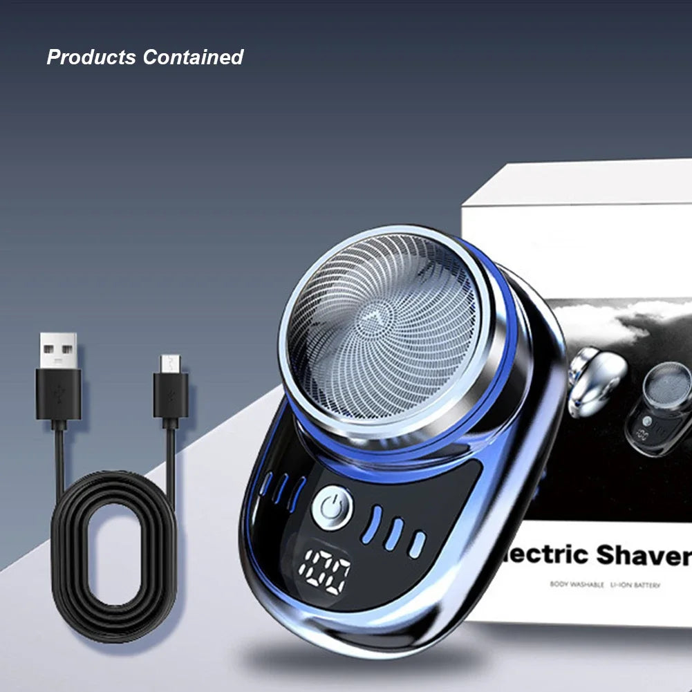 Mini Electric Travel Shaver For Men Pocket Size USB Rechargeable Portable Painless Cordless Trimmer Knive Face Beard Razor