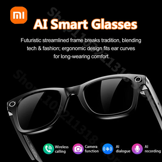 Xiaomi W600 Smart Glasses Take Pictures IP65 Waterproof Video Recording Bluetooth Music Calling AI Q&A Intelligent Sunglasses
