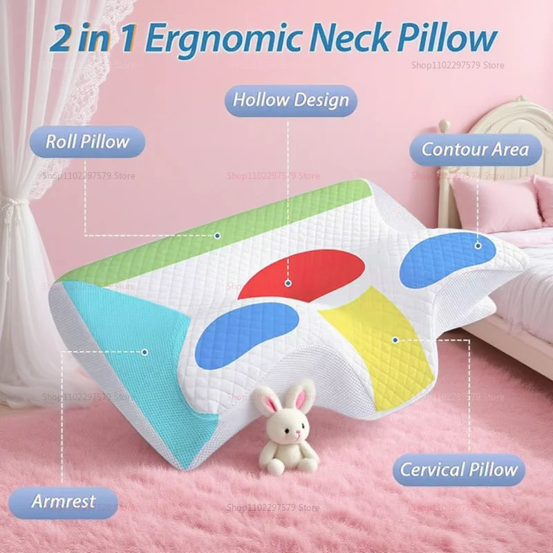 2025 Memory Foam Pillow for Neck Sleep Support Cervical Spine Pain Relief Snoring Reduction Comfortable Sleep Anti Snore Pillow